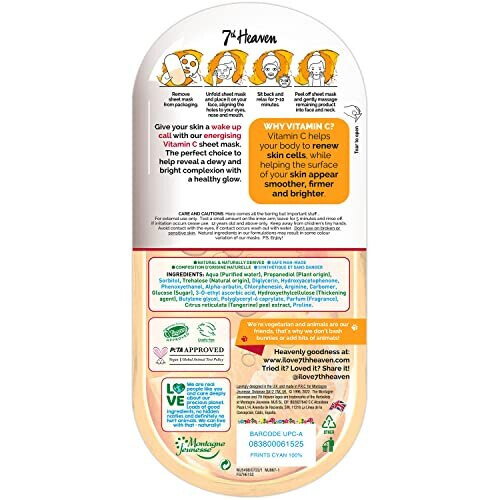 7TH HEAVEN Masque Éclat à la Vitamine C – 1 unité 2
