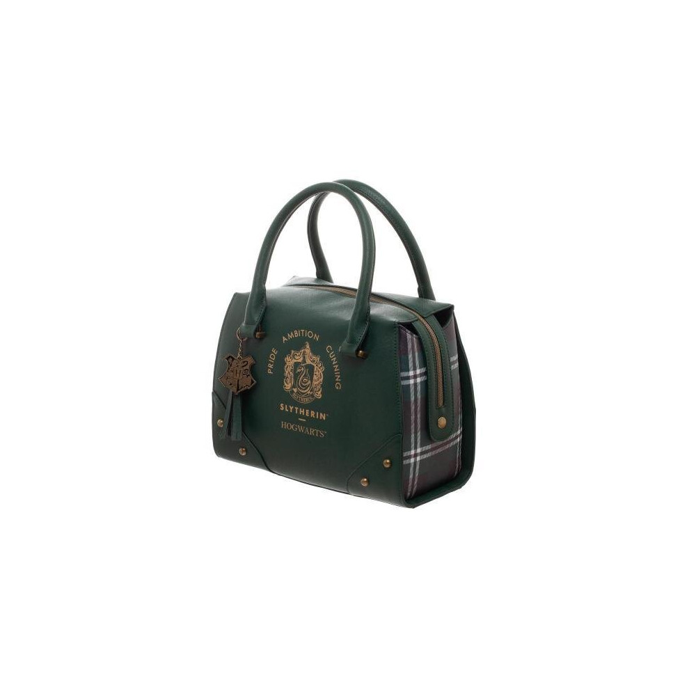 Harry Potter Slytherin Luxury Plaid Top Handbag