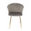 Dunelm Accent Dining Chair Velvet Fabric - Grey 4