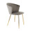Dunelm Accent Dining Chair Velvet Fabric - Grey 1