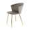 Dunelm Accent Dining Chair Velvet Fabric - Grey 3