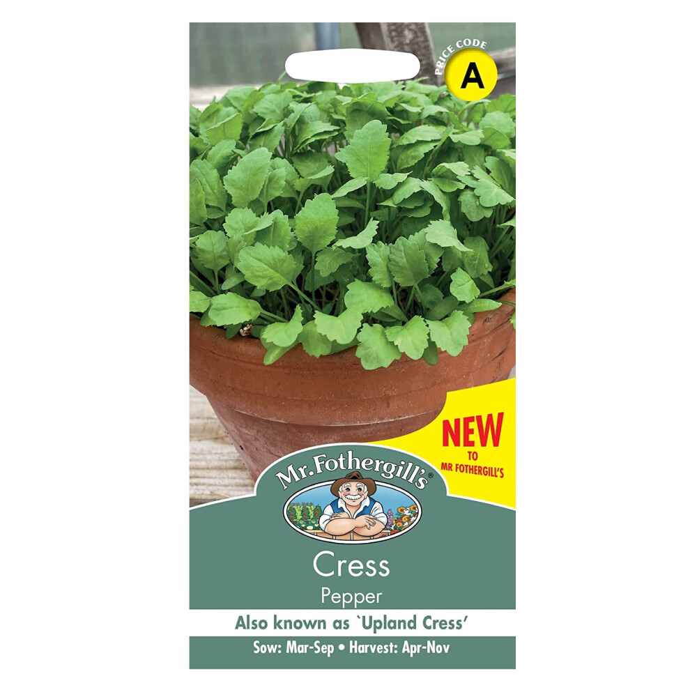 Mr Fothergill's Cress Seeds Grow Your Own Garden Vegetables Pepper