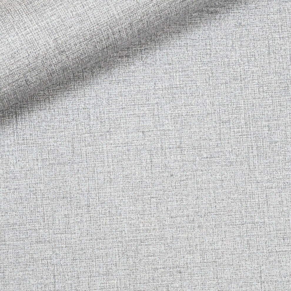 Sophie Laurence Plain Linen Effect Texture Silver Grey Heavyweight Wallpaper 5060729376270