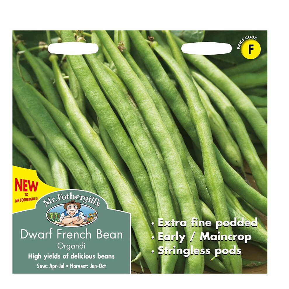 Dwarf French Bean Seeds Garden Vegetables Organdi Fothergill's