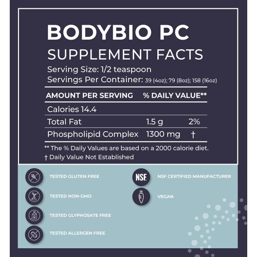 BodyBio, PC, Λιποσωματική Φωσφολιπιδική Σύνθετη, 4 fl oz 2