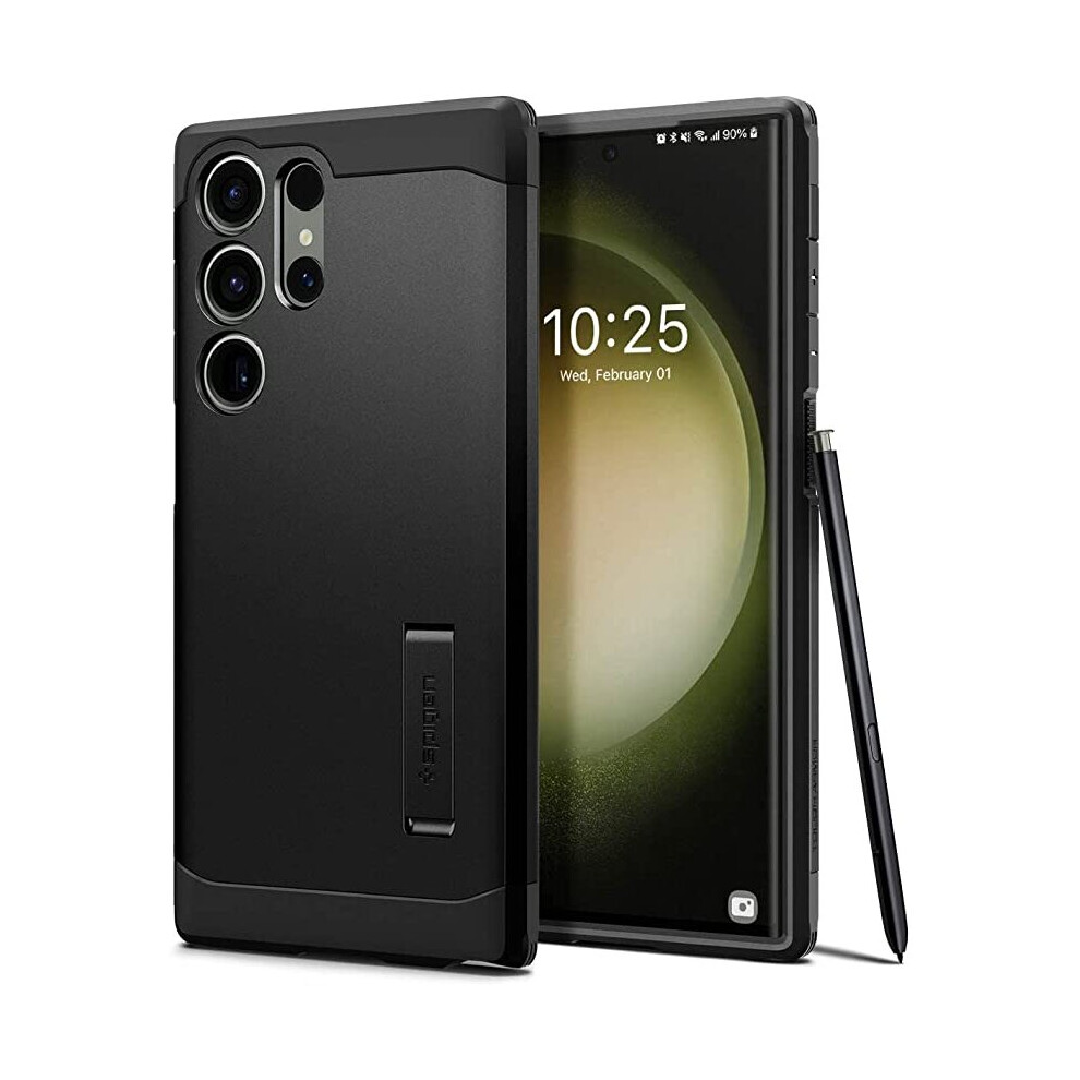 Spigen Tough Armor (Samsung Galaxy S23 Ultra), Smartphone Hülle, Schwarz - Bild 5