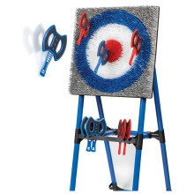 Eastpoint Axe Throwing Set With Steel Frame and 8 Safety Axes