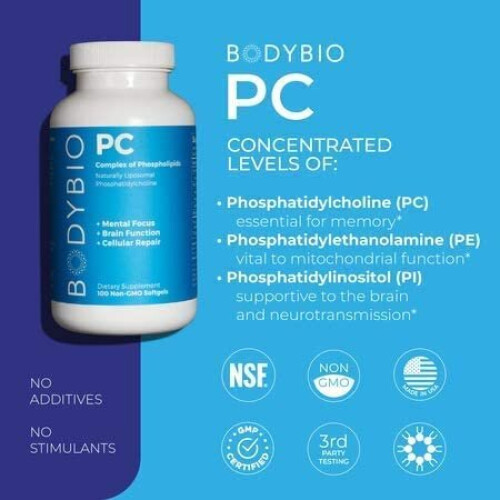 BodyBio, PC, Complexe de Phospholipides Liposomaux, 8 fl oz 2