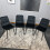(4 Chairs) Black Velvet Dining Chairs with Soft Padded Seat 1