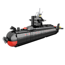 Navy Strategic Nuclear Submarine Model WW2 Weapon Ship Building Blocks