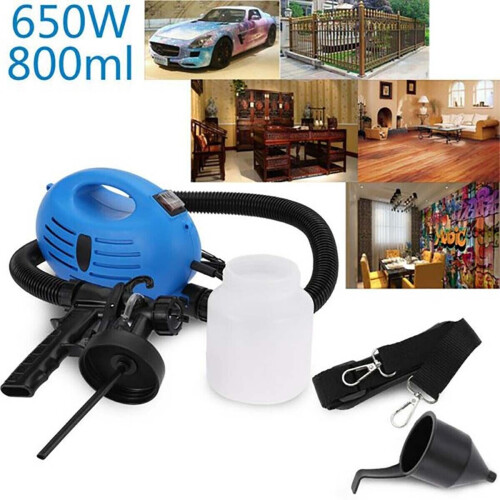 650W 800ml Electric Paint Gun Sprayer Zoom Spray Gun Decorating Fence ...