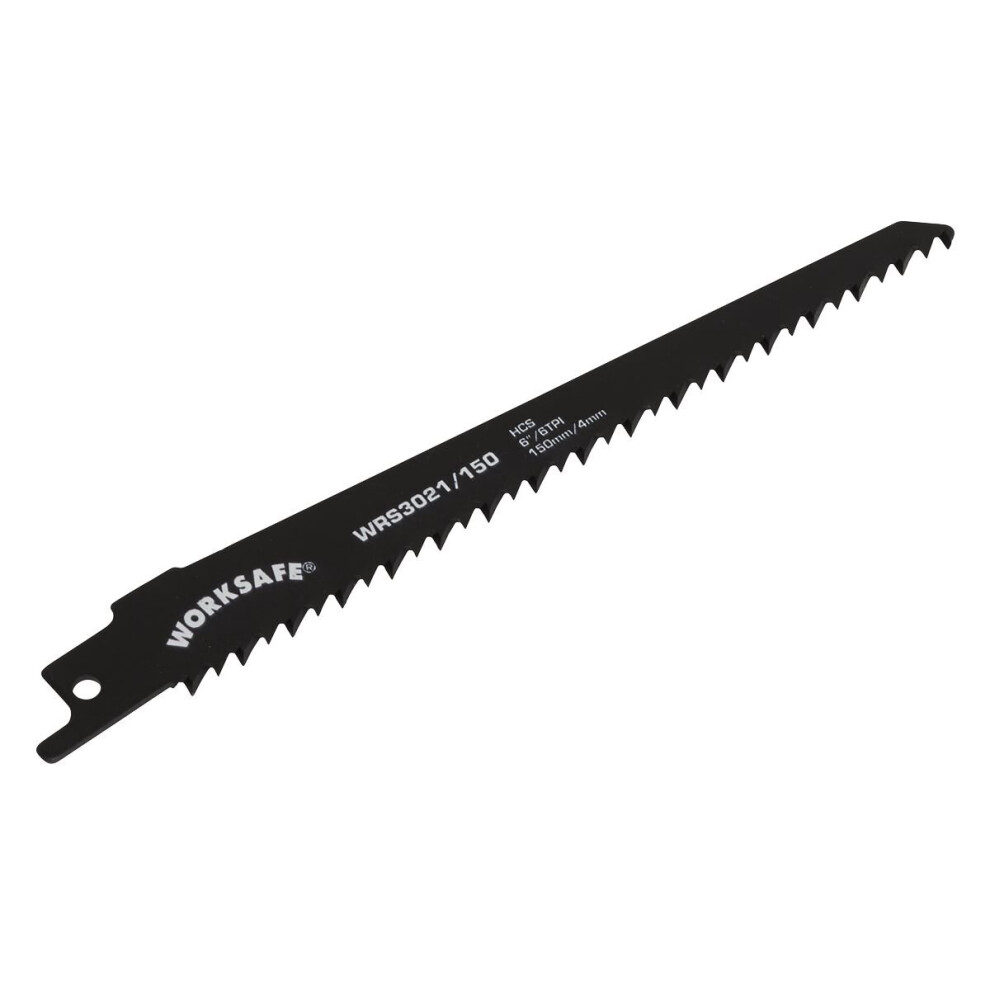 Sealey Reciprocating Saw Blade 150mm 6tpi - Pack of 5 WRS3021/150