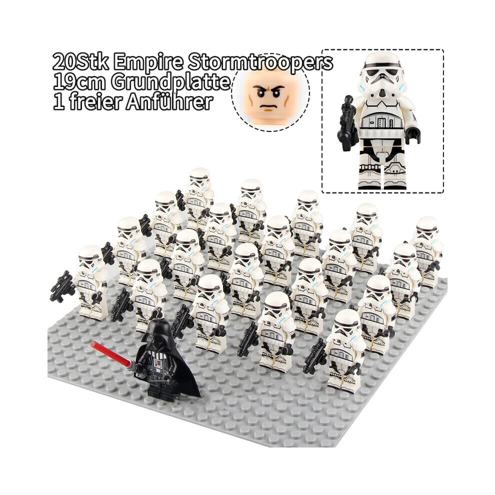 Xurikcoo 21Pcs Fit Lego Star Wars Empire Storm Trooper Minifigures Kids Toys