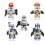(4PCS) Star Wars Clone Trooper Cody Rex Commander Fit Lego Minifigures 2