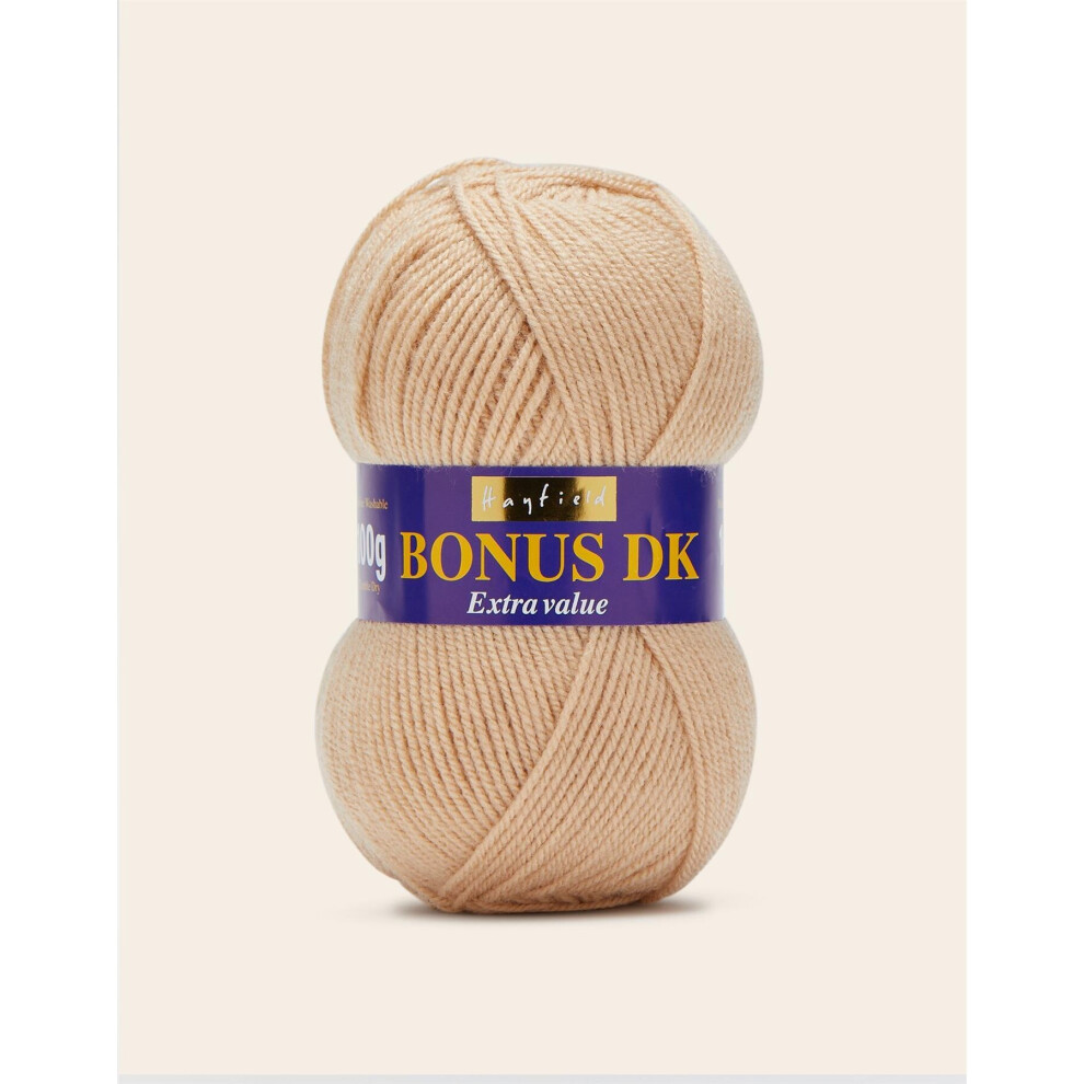 (0598 Champagne) Hayfield Bonus DK 100% Acrylic Double Knit 100g  280 m / 306 yrds