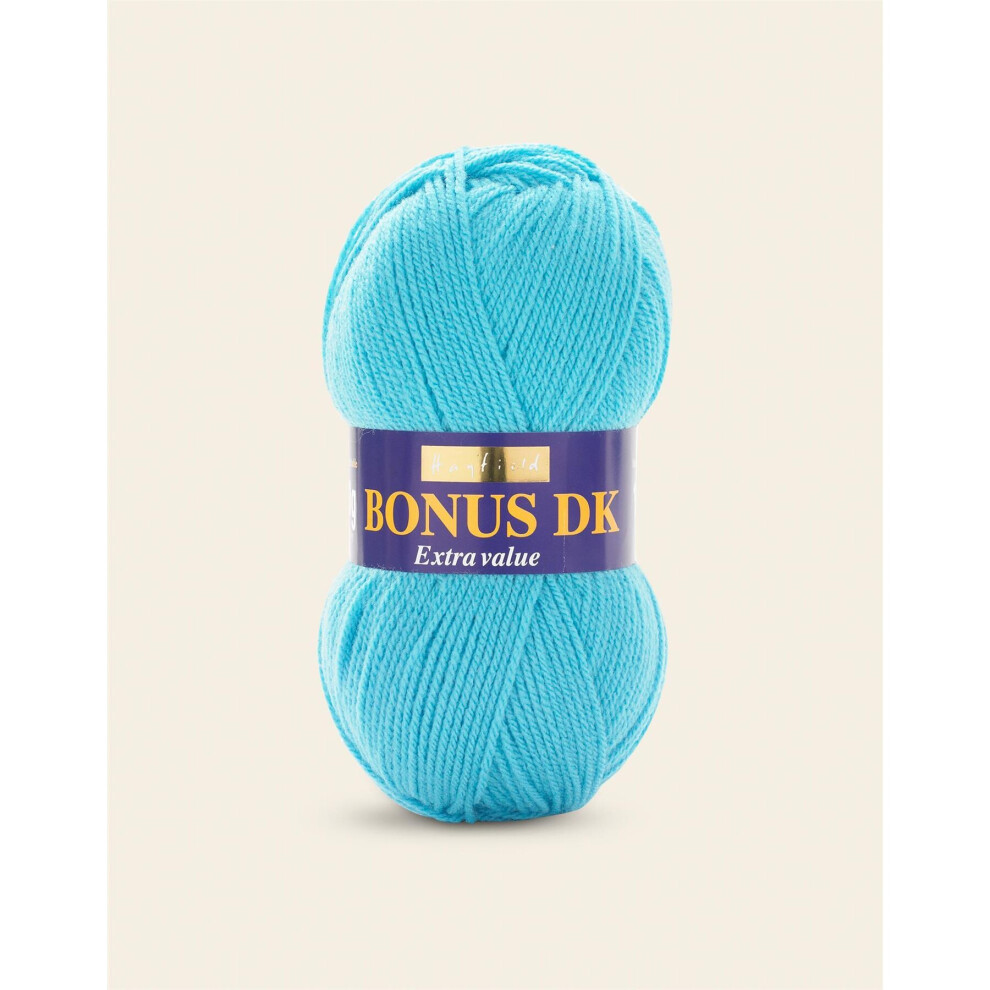 (0998 Turquoise) Hayfield Bonus DK 100% Acrylic Double Knit 100g  280 m / 306 yrds