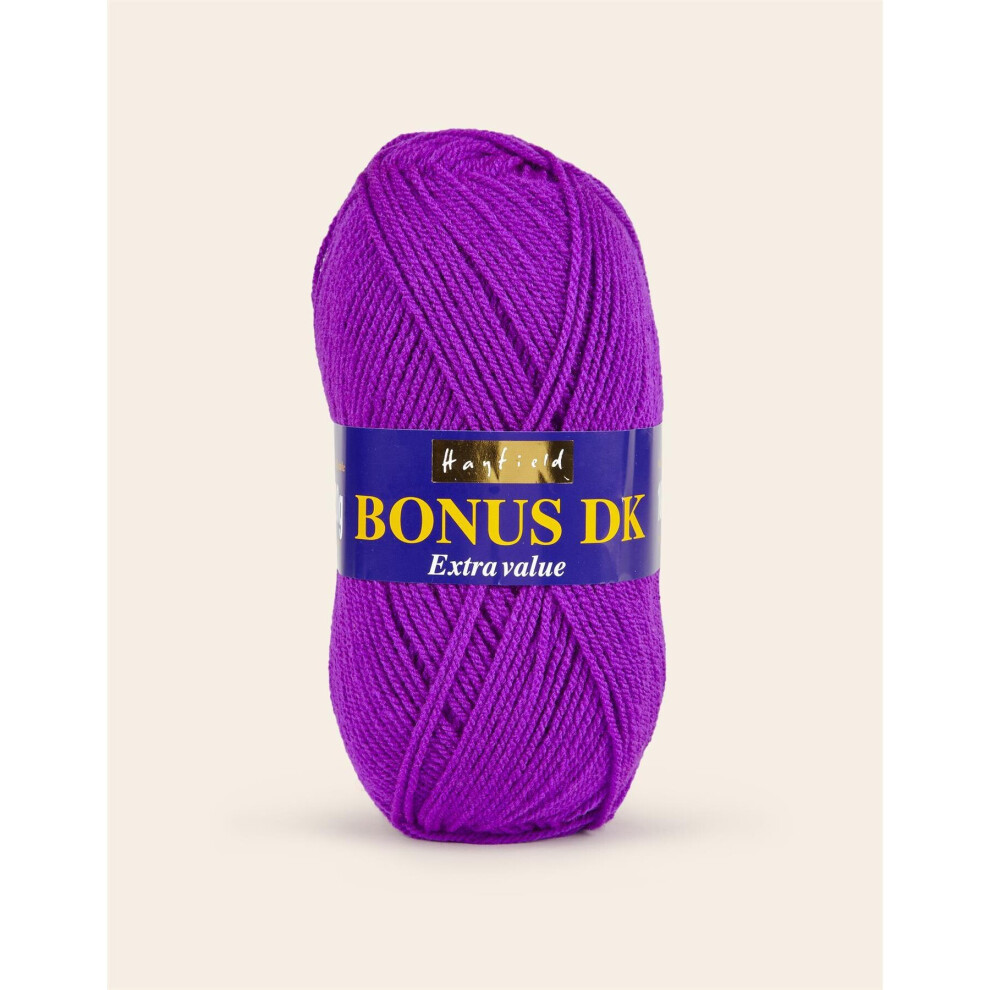 (0551 Neon Purple) Hayfield Bonus DK 100% Acrylic Double Knit 100g  280 m / 306 yrds