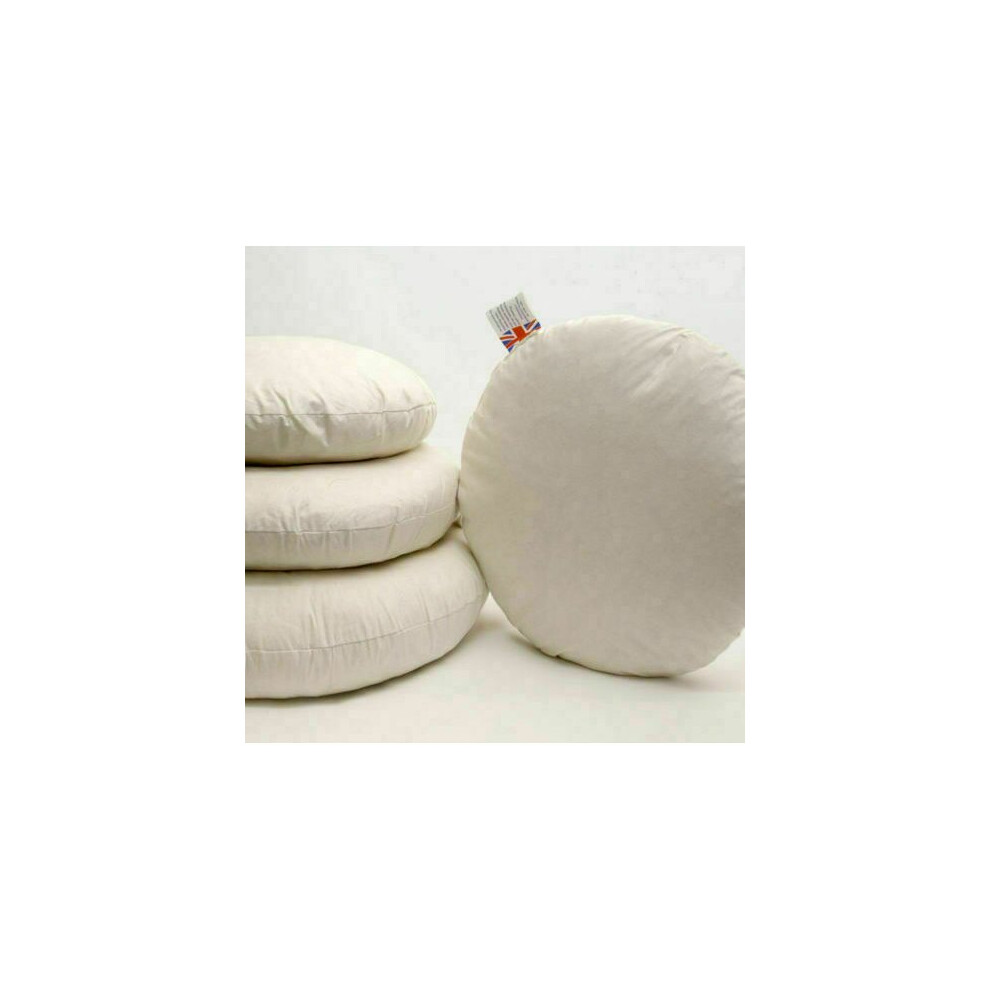 (14" ROUND) Customised Duck Feather Round Cushion  Inners Pads