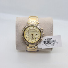 Michael Kors MK5354 Luxury Ladies Gold Chronograph Wrist Watch 39mm