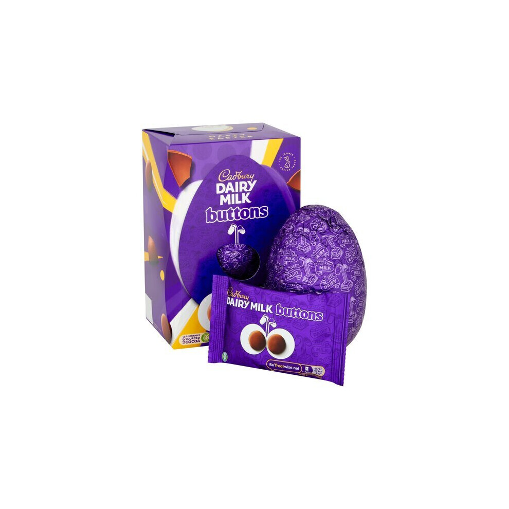 (Pack Of 12) Cadbury Giant Buttons Easter Egg 195G