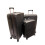 (Black) Set of 3 Suitcase Luggage Hard Shell PP Cabin Case 1
