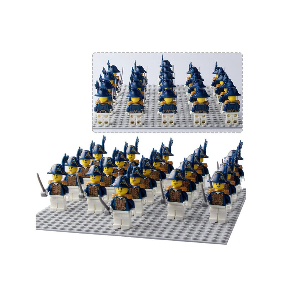 Bonxaif (Navy Formation Navy -B) 21Pcs Medieval Pirate Empire Navy Formation Empire Children Toys Fit Lego