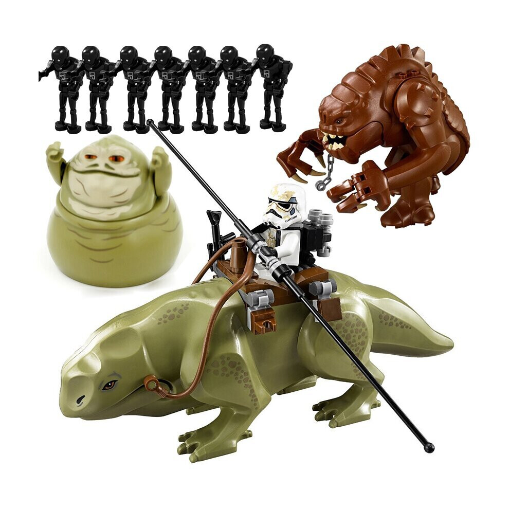 (Style E) Fit Lego Star Wars Dewback Rancor Jabba Minifigures Kids Toys Gifts