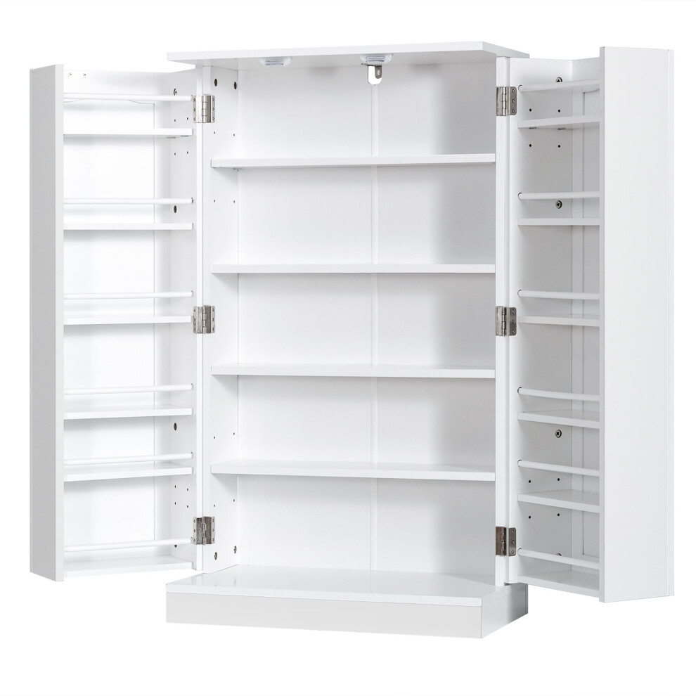 Kitchen Pantry Cabinet Kitchen Cupboard Storage Organizer w/17 Shelves