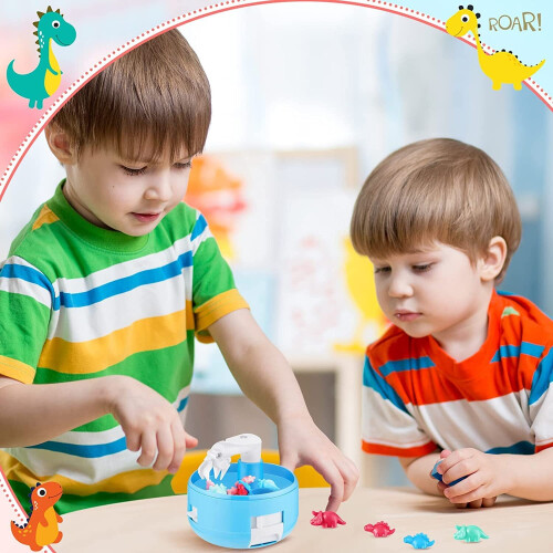(Dinosaur Refill Pack) Mini-grab dinosaur machine twisted egg toys clip crane machine 1