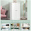 Costway Kitchen Pantry Cabinet Kitchen Cupboard Storage Organizer w/17 Shelves 7