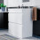 NES Home Minimalist 800 Freestanding Gloss White Basin Vanity Sink 2 Drawers | COT 4