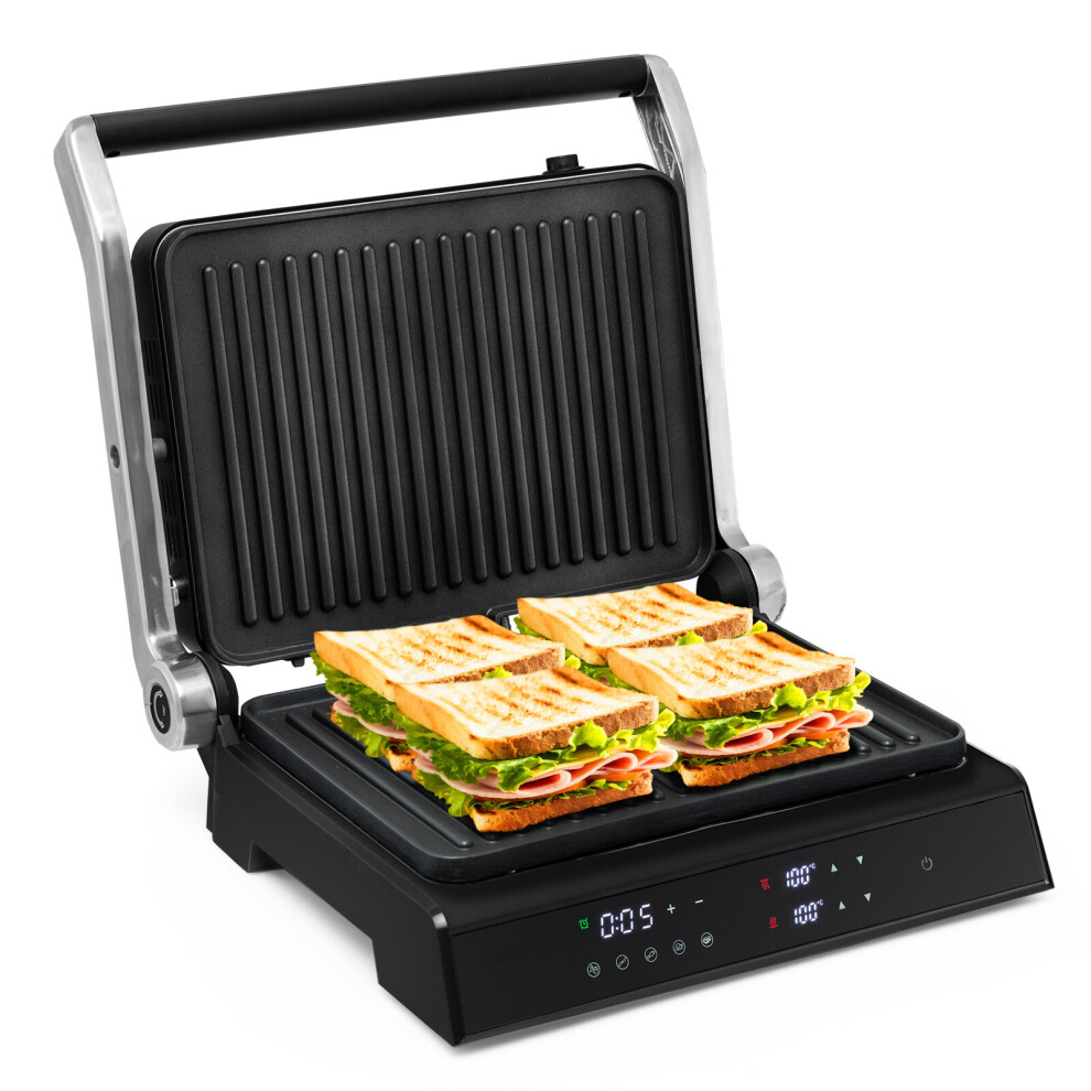 3-in-1 Electric Panini Press Grill Sandwich Maker Temperature Control