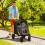 PawHut PawHut Foldable Dog Carriage w/ Universal Wheels, Shock Absorber - Grey 4