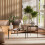 (Brown) Round Coffee Side End Table Tempered Glass Top 3