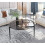 (Grey) Round Coffee Side End Table Tempered Glass Top 7