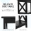 Costway Industrial Console Rustic Sofa End Table Bookshelf Narrow Accent Table 7