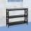 Costway Industrial Console Rustic Sofa End Table Bookshelf Narrow Accent Table 3