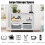 Costway Industrial Console Rustic Sofa End Table Bookshelf Narrow Accent Table 6