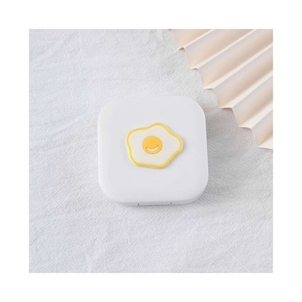 (egg) Cartoon contact lens case Beauty contact lens case