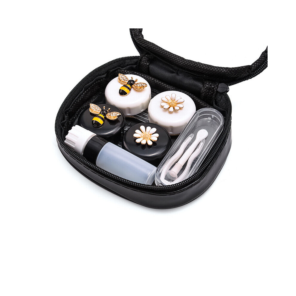 (bee) Contact lens case female cute personality portable