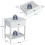 Costway 2-Tier Bedside Sofa Table Nightstand Modern Simple Style Side Table 3