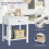 Costway 2-Tier Bedside Sofa Table Nightstand Modern Simple Style Side Table 5