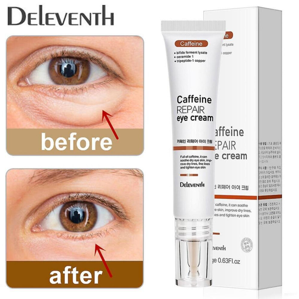 Caffeine Anti- Eye Cream Remove Anti Pufss Eye Bags Rep Serum Pep Firm Skin Care