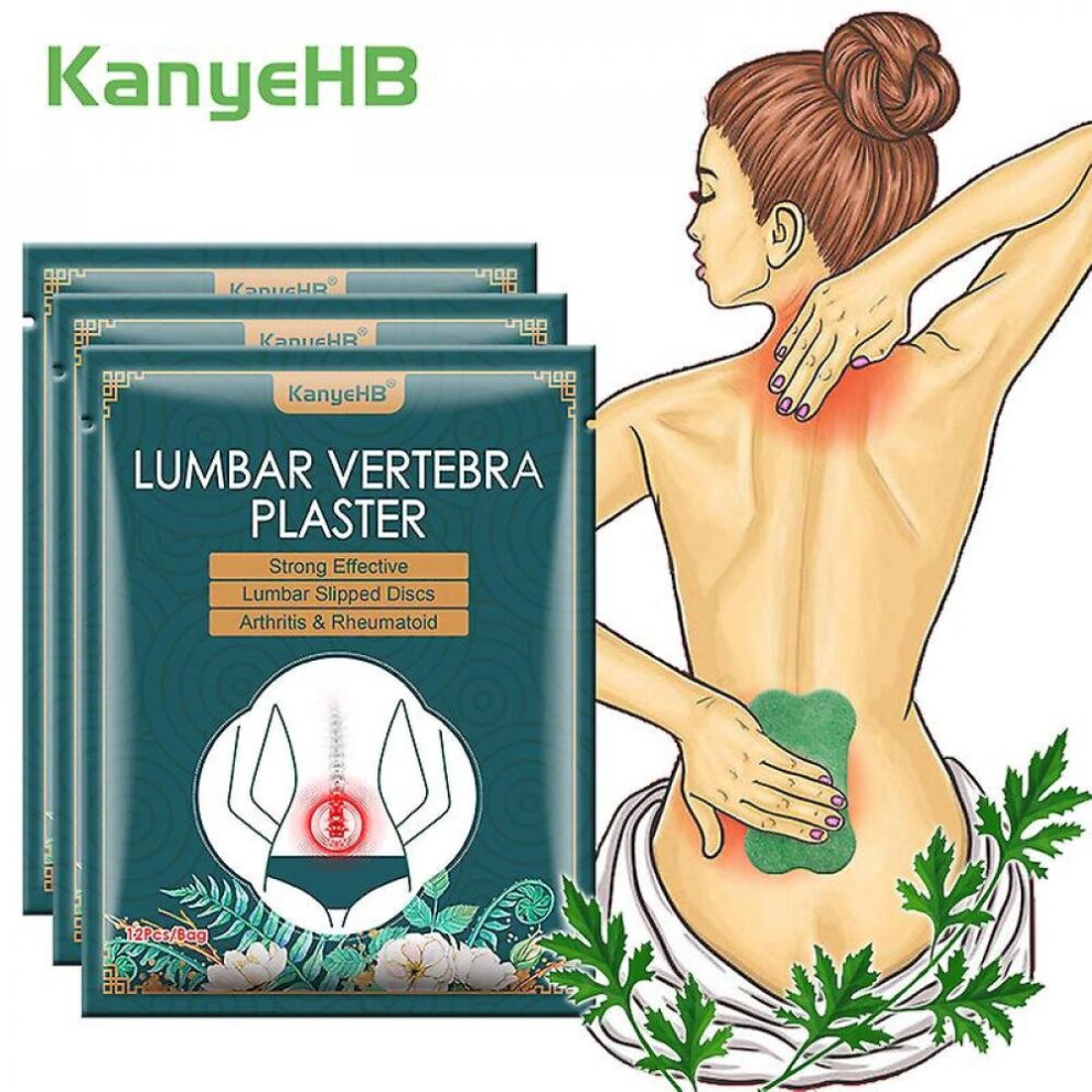 36pcs/3bag Back Pain Relief Plaster Rheumatoid Arthritis Worm Herbs Spine Pain Relief Patch Massa Plaster