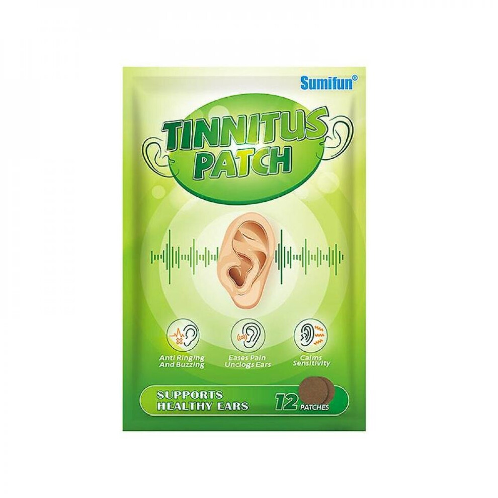 Hkhbjs 12Pcs Tinnitus Patch Treat Deafness Protect Hearing Sticker Ears Tingle Pain Relief Care Plaster