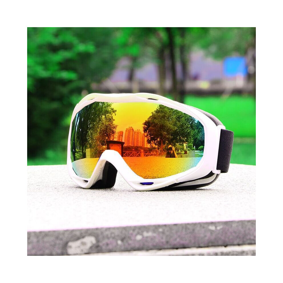 Photos - Ski Goggles   - Over Glasses Ski/Snowboard Goggles for Men, Women & Youth - 100 UV Protection(white)