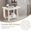 Costway Shower Bench Waterproof Bath Spa Shower Stool Versatile Storage Bench 4