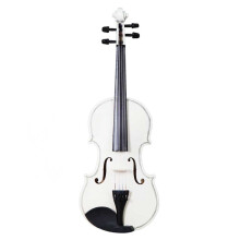 4/4 Full Size Beginner Adult White Acoustic Violin W/ Case Bow Rosin