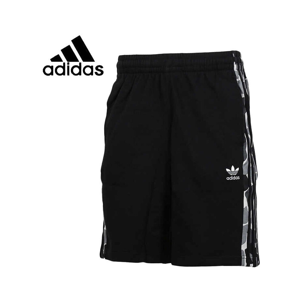 (Black, S) Adidas Mens Shorts Camo shorts Black