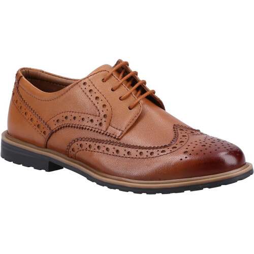 (Tan, UK 7) Hush Puppies Verity Brogue Womens Ladies Lace Up Brogues Shoes
